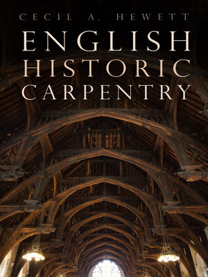 cover image of English Historic Carpentry